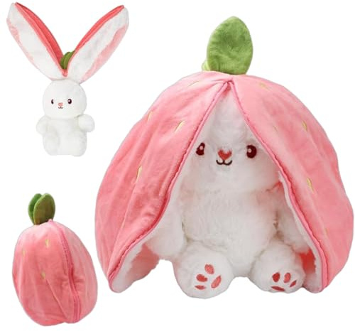 Falaquer Peluche Lapin de Pâques, Lapin Mignon en Peluche de Pâques, Jouet en Peluche Lapin Cache-Cache, Peluche de Lapin, Créatif Cadeaux de Vacances pour Adultes et Enfants