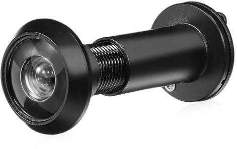 Mirilla digital de gran angular de acero inoxidable con cubierta de privacidad (2 unidades)