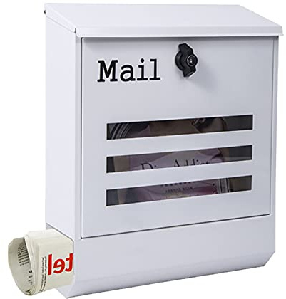 Archiviazione di file per impieghi gravosi, cassetta delle lettere, cassetta postale, cassette delle lettere in metallo montate a parete con serratura a chiave, grande cassetta della posta con scompar