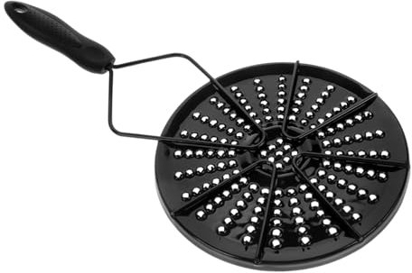 Mikikit Diffuseur de Chaleur Émaillé Distribution Uniforme Chaleur pour Cuisinière à Gaz, Plaque de Cuisson Noire en Émail pour Mijoter, Cuisson à Domicile