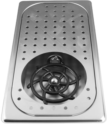 Fafeicy Acier Inoxydable -R-Pitch -Rinser, Rinser en Pulvérisation à Tasse Haute Pression pour le Home Kitchen Café, Opération Automatisée, élimine les Taches Tenaces (Acier inoxydable)