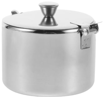 VILLFUL Contenitore Per in Inox Con Utile Per Conservare Vari Condimenti Incluso Per Servizio Preciso Per Resistente Chiusura Antipolvere