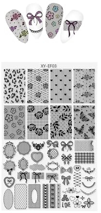Plaque de stamping tendance pour ongles - Accessoires de décoration pour la maison et les salons professionnels