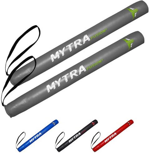 Mytra Fusion Boxningsträningsstickor, tränarträningsboxningsstavar för kampsport, MMA & Muay Thai, Striking Stick-vantar för hastighet, fokus och precisionsträningspar (Grey)