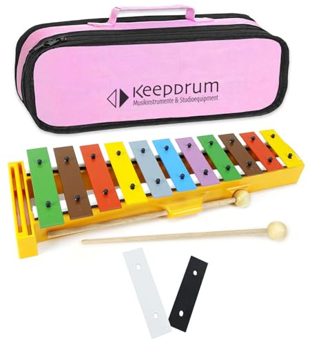 Sonor GS PLUS Glockenspiel + 2 Klangstäbe Fis/Bb + keepdrum Tasche Pink