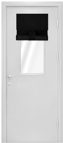 Mecodeco Cortinas 100% opacas para puerta y ventana, oscurecimiento de la habitación, color sólido, para puerta de cristal, cortinas opacas completas para puerta francesa, 25.4 cm de ancho x 76.2 cm