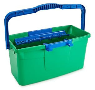 Unger GTB12 Bucket 12 Litres (Cleaning Bucket for Washers up to Width 35 cm, with Litre Scale, Green Colour)