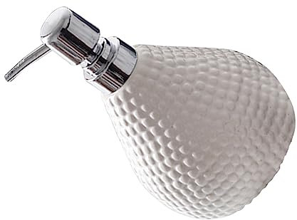HONMEET 1stück Keramischer Pumpenflasche Mit Hoher Kapazität Nachfüllbare Lotion Spender Für Shampoo Flüssigseife Und Weiß