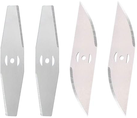 4 Piezas Cuchilla desbrozadora de Metal Cuchilla para desbrozadora para cortadora de césped y accesorios para cortacésped, disco, hoja de diamante y hoja de media luna