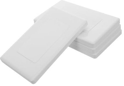 DIYEAH 4pezzi Copertura Per Scatole Elettriche Piastra Di Chiusura Per Giunzione Facile Da Installare e Adatta Per Ambienti Interni Design Compatto e Pratico