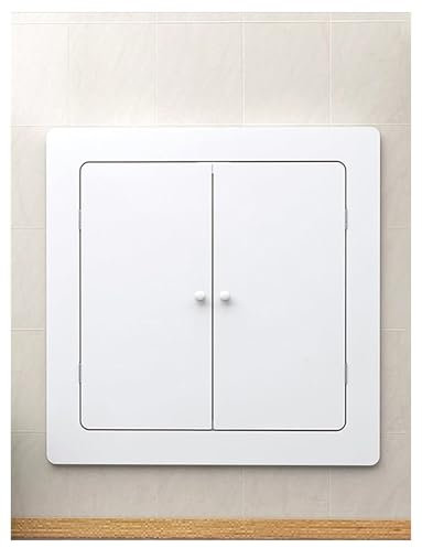 Dekorative, nahtlose, unsichtbare Revisionsklappe aus PVC – benutzerdefinierte Größe for Verbergen von Fußbodenheizungsventilen – wasserdichte Revisionsklappe for Badezimmer(50x60cm)