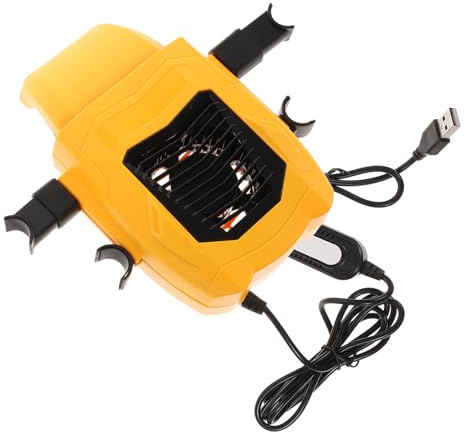 HOMSFOU Ventilador de Asiento de Coche Ajustable USB con Velocidades Ventilador Silencioso para Mantener la Espalda Verano Compatible con Puerto USB de Coche Power Bank y Laptop Color