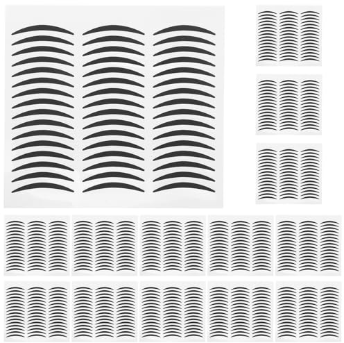 EPIGEIST Selbstklebende Doppellid Eyeliner Aufkleber 20 Blatt Schwarzes Papiermaterial Wasserfest Feine Augen Make up Patches Für Rauchiger Lidschatten Und Doppellid Effekt Für Alltag Und Party
