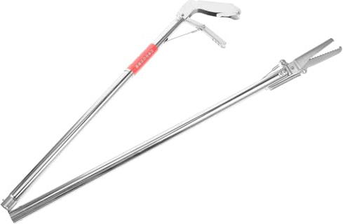 Hohopeti Pinza per Serpenti in Acciaio Inossidabile Pieghevole Antiscivolo Strumento Sicuro per Rettili Uso in Giardino e Domestici