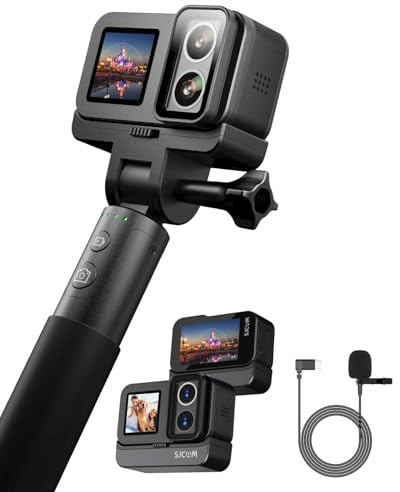 SJCAM SJ20 Ultra-Nachtsicht & True 4K Unterwasser-Action-Kamera, 8H Leistung, 4K Dual-Objektiv, 154°-Weitwinkel-FOV, schwache Lichtbewegung, super Stabilisierung, 8-facher Zoom, 30 m zum Schnorcheln