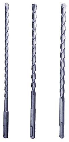 sds plus Steinbohrer 3er Set Ø 8-10-12 mm x 26 cm/Beton-bohrer perfekt für Mauerwerk, Stahlbeton, Beton, Naturstein aus hochwertigem Hartmetall/Hammerbohrer/Stahlbohrer