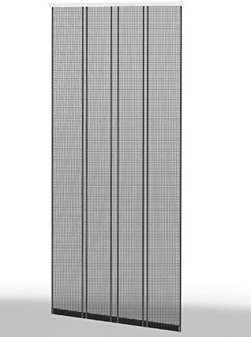 Sport & Spieleversand Fliegengitter Insektenschutz Lamellenvorhang Filatec Gewebe 4-TLG. 100 x 220 cm in anthrazit