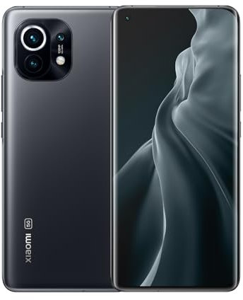 XIAOMI Mi 11 5G - Smartphone 8GB+128GB, Écran 6,81” WQHD+ AMOLED DotDisplay, Snapdragon 888, Triple Camera 108MP+13MP+5MP, 4600mAh, NFC, Gris de Minuit (Version Officielle + 2 Ans de Garantie