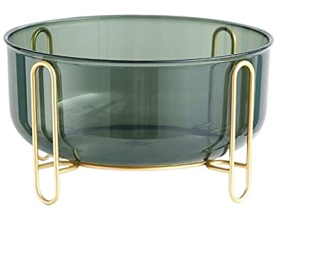 TOMYEUS Coupe Fruit Luxe léger en Fer forgé à Pieds Hauts Panier de Fruits ménagers bac à Fruits de Rangement de Rangement de Rangement de Bonbons Bol Table de Dessert Corbeille Fruit