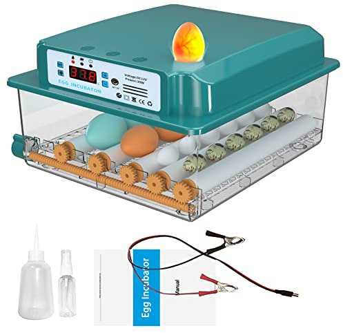 Brutautomat Vollautomatisch Inkubator Hühner Brutkasten Hühner mit Automatischem Rotationssystem und Temperaturkontrolle,Egg Incubator Brutmaschine für 12-16 Eier (16)