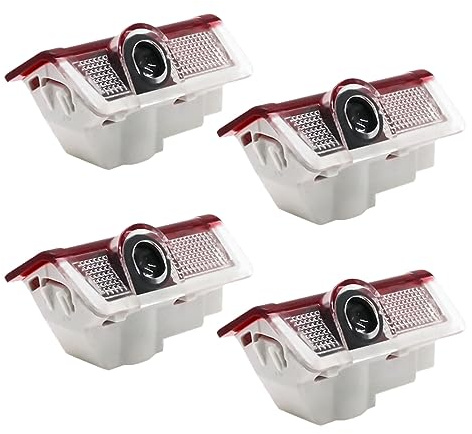 4Pcs Car Door Logo Light Projector Welcome Lights Compatible with MerIceIdeIs BenIz Accessories A B C E M G GL GLA GLC GLE GLS Class 4dr W205 W213 W176 W166 W212