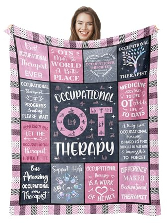 Pozevan Occupational Therapy Gifts, Therapist Gifts for Women, Ot Gifts, Gifts for Occupational Therapist, Appreciation Gifts for Ot Blanket (60x50 Inches)