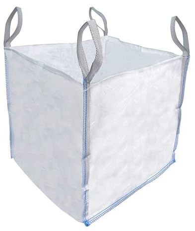 1 Tonne 85x85x85cm Garden Waste Heavy Duty Industrial Woven FIBC Bulk Bag