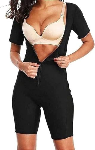 DTREEL Sauna-Anzug for Damen, Ganzkörper-Overall, Taillentrainer for Damen, Bauchfett, Workout-Schwitzanzug (Color : A, Size : L)