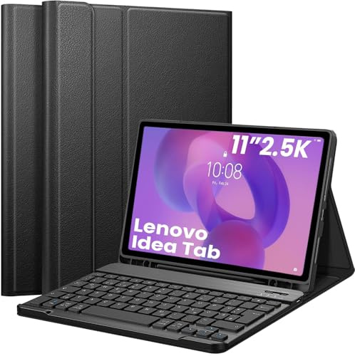 APASILU Tastiera Custodia per for Lenovo Idea Tab 11 2025 & Lenovo Tab M11 11 2024 [Layout Italiano], Slim Cover con Magnetica Wireless Bluetooth Tastiera