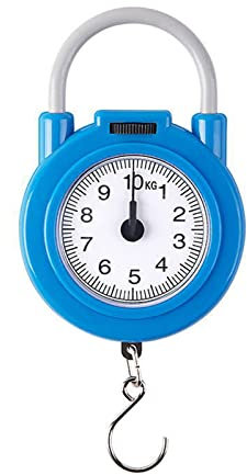 YUNNESS 10 kg tragbare mechanische Waage zum Aufhängen/Fisch/Gepäck/Küchenwaage mit Haken, Mehrzweckwaage für den Haushalt