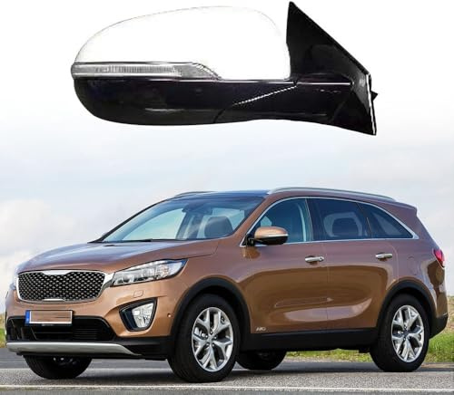 XIXIYAN Für KIA Sorento 2015 2016 2017 2018 2019, 87610/20-C5/C6000 Komplett Seitenspiegel Auto-Rückspiegelbaugruppe Auto-Außentür-Rückspiegelbaugruppe Elektrische Klapp mit Blinker,Left-B