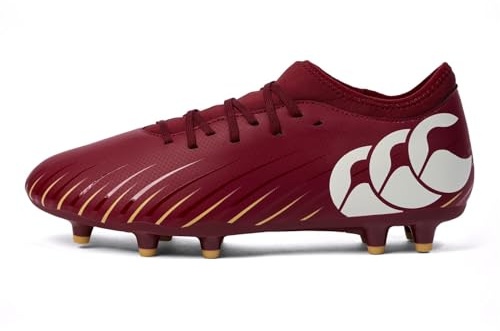 Canterbury Unisex CCC Speed Falcon Firm Ground Team Rugby Boots, Röd dahlia, 44.5 EU