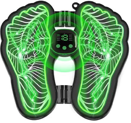 Neu Fussmassagegerät EMS Fußmassagegerät, USB Tragbare Foot Massager Intelligente Massagematte mit 8 Modi 19 Einstellbare Frequenzen für die Durchblutung Muskelschmerzen