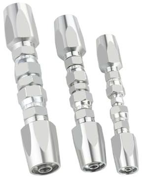 LUCKGRASP Kit di riparazione per tubi idraulici da 1/4, 3/8, 1/2, raccordi riutilizzabili 4000 PSI pressione nominale per tubi a 2 fili R2, R16, R17, R19, 3 pezzi