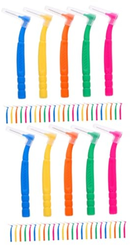 PACKOVE 60stücke Teiliges Interdentalbürsten Für Zahnzwischenräume Förmige Zahnbürsten Verschiedenen Farben Für Gründliche Zahnreinigung Und Pflege Von Für Enge Zahnlücken