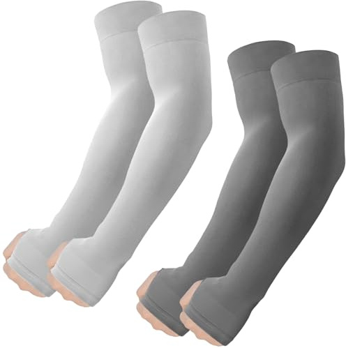 ROXUN Manchons de Bras avec Trou de Pouce Protection UV Rafraîchissante | Compression rafraîchissante cache-tatouage gaming hommes femmes,perfekt geeignet für outdoor‑aktivitäten.