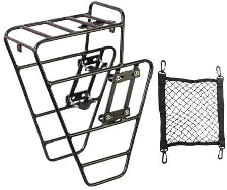KESOTO Aluminium Gepäckträger Vorne, Halterung für Fahrradtaschen, Geeignet für Mountainbikes Und Tourenräder