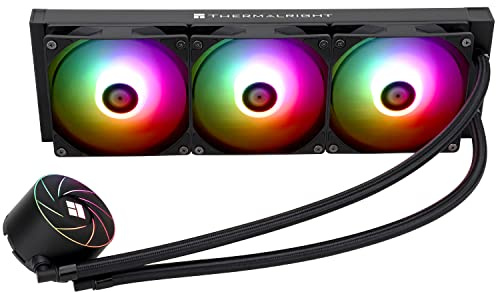Thermalright TR Aqua Elite 360 ARGB, CPU-vattenkylare med 3 x ARGB-PWM-fläkt, 1550 varv/min, hastighet, för AMD/AM4/AM5&Intel LGA115X/1200/20XX/1700/1851