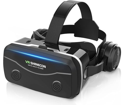 All-in-One Smartphone VR Headset | Built-in Hi-Fi Headphones, 120° Wide FOV, Aspherical Lenses | The Ultimate 3D Movie & Mobile Gaming Kit