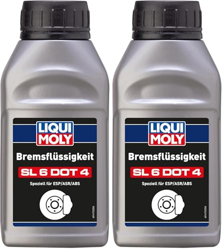 LIQUI MOLY Bremsflüssigkeit SL6 DOT 4 | 500 ml | Bremsflüssigkeit | Art.-Nr.: 21167 (Packung mit 2)