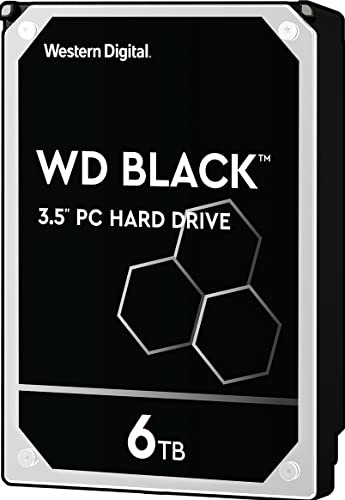 WD Black 6TB Performance Desktop Hard Disk Drive - 7200 RPM SATA 6 Gb/s 64MB Cache 3.5 Inch