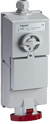 Schneider Electric 82882 Prise W/Interlock FUS. 63A 3P-E 380-41 Blanc