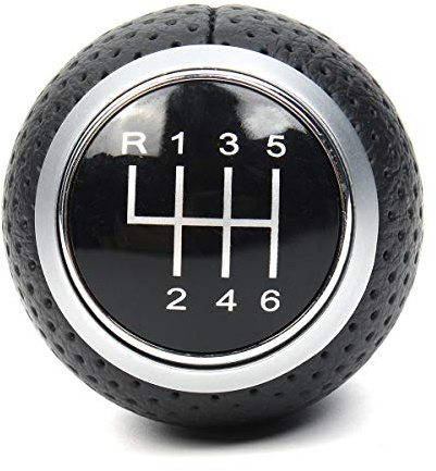 Viviance 6 Perilla De Velocidad De Cambio De Marchas 12 mm Compatible con Audi A1 A3 A4 A5 B6 B7 B8 A6 S4 8K A5 8T Q2 Q3 Q5 8R S Line Compatible con Passat Golf MK4 Compatible con Ibiza 6J