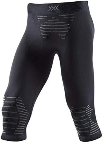 X-Bionic Invent 4.0 Pantalon de Sport Compression Homme, Black/Charcoal, FR : S (Taille Fabricant : S)