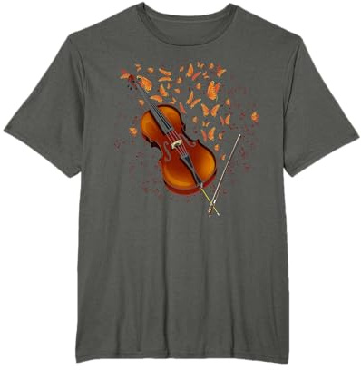 Instrument De Musique Cadeau Papillon Violoncelliste Cello T-Shirt