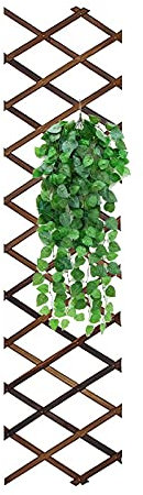 Reagia Holzgitter Wand Pflanzer Gartenzaun, Extra Dick Erweiterbare Pflanze Klettern Hängerahmen Spalier Pflanzen Stützzaun Indoor Air Plant Vertikales Rack Wanddekor für Zimmer Patio Garden