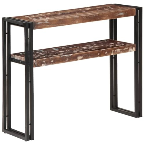 Wandtisch 90x30x75 cm Massivholz Recyclingholz