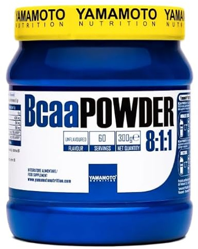 Yamamoto Bcaa Powder 8:1:1 - aminoacidi ramificati - 300 gr + vitamine B1 B6 (arancia e limone)