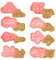 8 Pezzi Formine Biscotti Veicolo, 3D Auto Forme Biscotti Bambini Stampi Biscotti, Plastica Stampini per Biscotti Riutilizzabile Formine per Biscotti Taglia Biscotti per Decorare Biscotto Dolci Torta