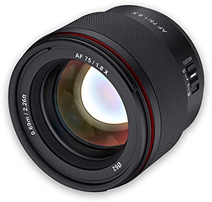 Samyang - AF 75mm F1.8 - Fuji X - Teleobjektiv - Montageobjektiv - Prime